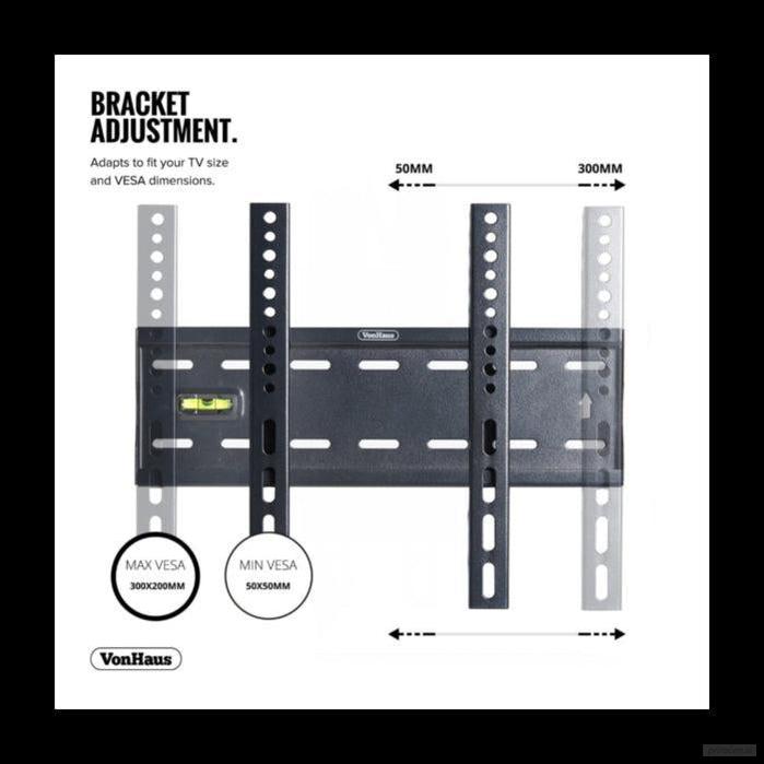 VonHaus 15-42 fiksen TV stenski nosilec do 40kg, Amazon best seller-PRIROCEN.SI