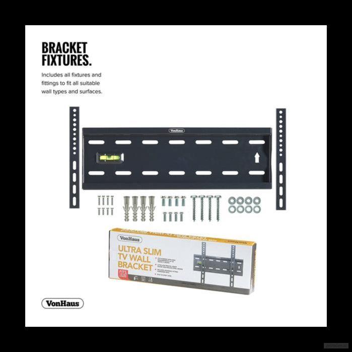 VonHaus 15-42 fiksen TV stenski nosilec do 40kg, Amazon best seller-PRIROCEN.SI