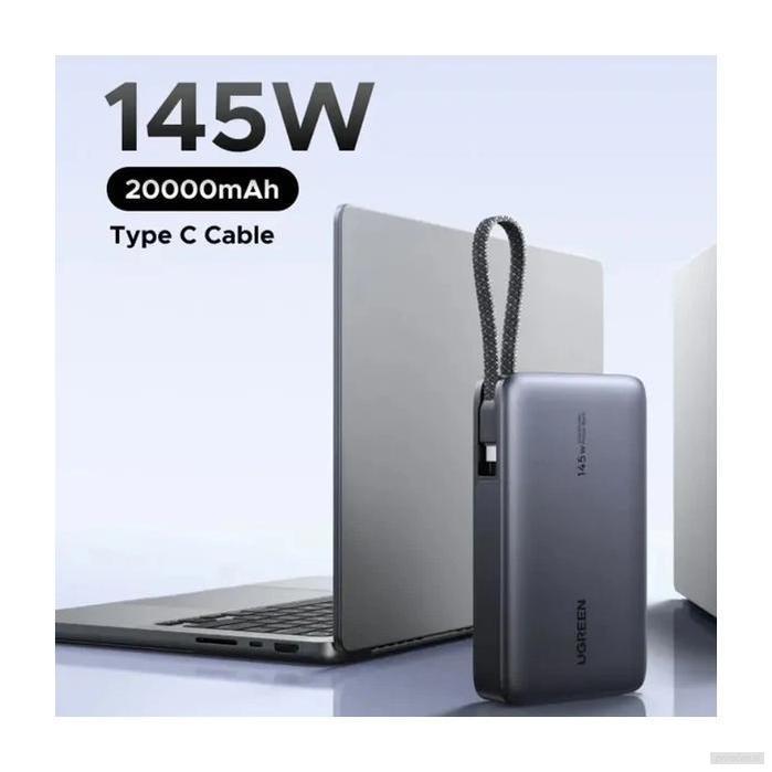 Ugreen 145W 20000mAh prenosna baterija z vgrajenim kablom-PRIROCEN.SI