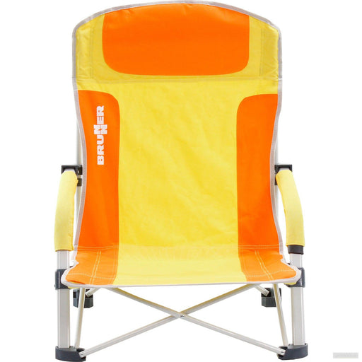BRUNNER zložljiv stol za na plažo BULA 0404148N.C85 oranžno rumen-PRIROCEN.SI