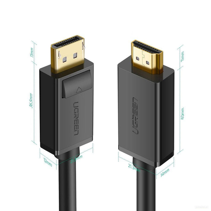 Ugreen DP na HDMI kabel (M-M) 3m - polybag-PRIROCEN.SI