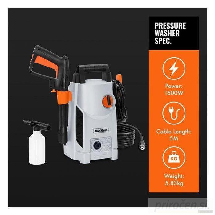 VonHaus visokotlačni čistilnik 1600W-PRIROCEN.SI
