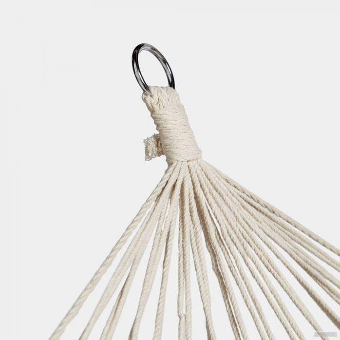 VonHaus oblazinjena dvojna viseča mreža Boho z obrobami-PRIROCEN.SI