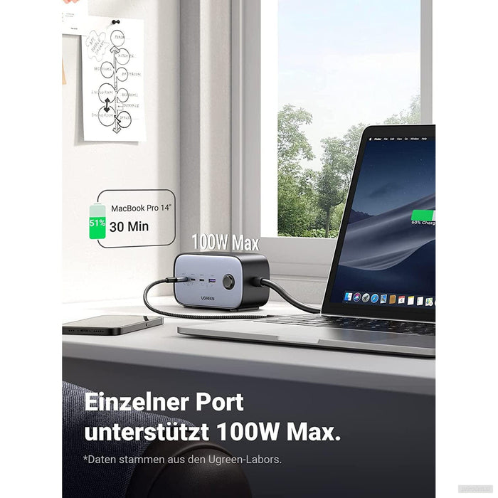 Ugreen DigiNest Pro 100W USB-C GaN polnilnik-PRIROCEN.SI