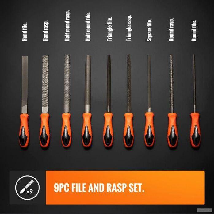 VonHaus 9-delni komplet pil in rašp-PRIROCEN.SI