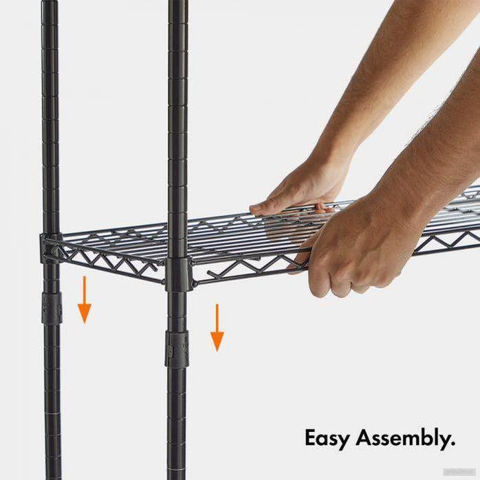 VonHaus 4-stopenjski žični regal-PRIROCEN.SI