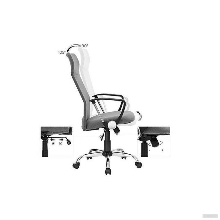 SONGMICS pisarniški stol siv OBN034G01-PRIROCEN.SI