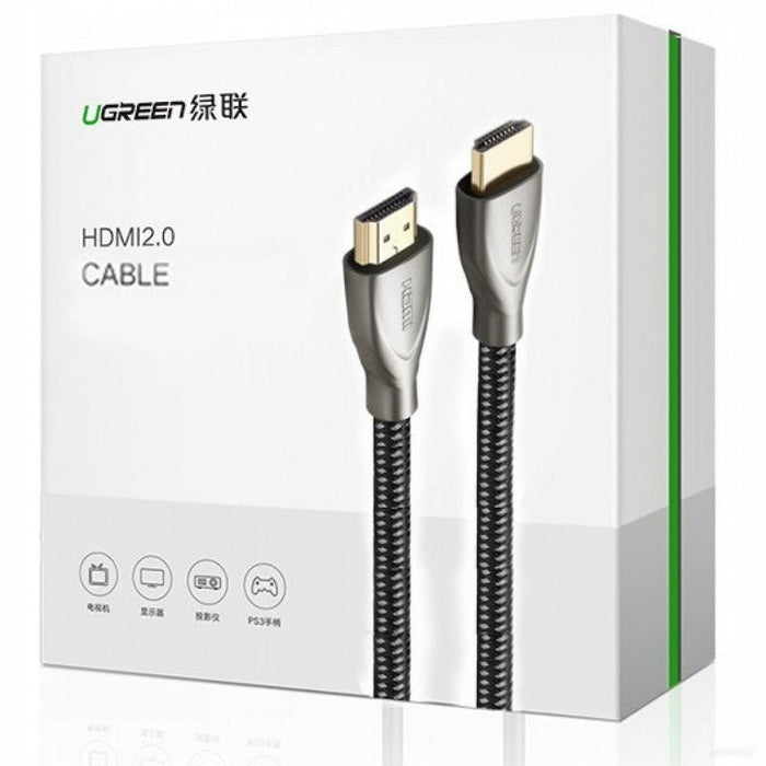 Ugreen HDMI 2.0 karbonski kabel 2m - box-PRIROCEN.SI