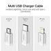 Ugreen USB 2.0 na Micro USB+Lightning+Type C (3 v 1) podatkovni kabel pleten 1,5m-PRIROCEN.SI