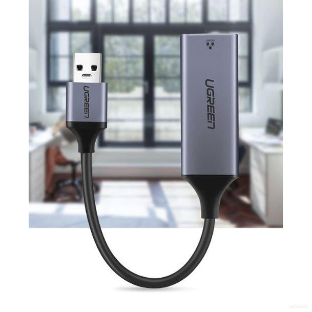 Ugreen USB 3.0 Gigabit Ethernet Adapter mrežna kartica siv - box-PRIROCEN.SI