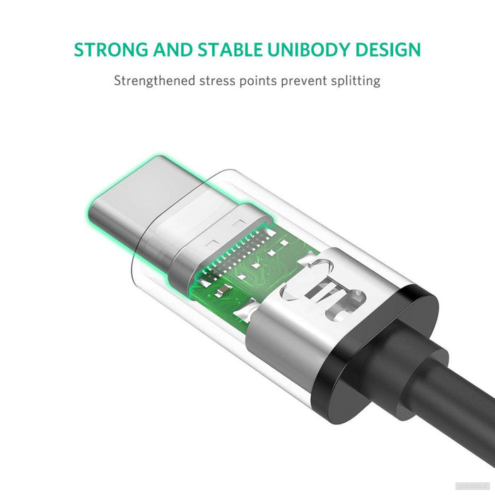 UGREEN USB 2.0 USB-C na USB-C 0,5m (črn) - polybag-PRIROCEN.SI