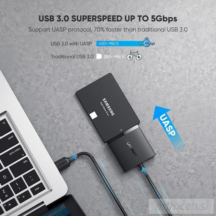 Ugreen USB 3.0 na SATA Adapter za trdi disk-PRIROCEN.SI