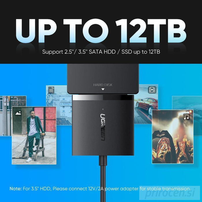 Ugreen USB 3.0 na SATA Adapter za trdi disk-PRIROCEN.SI