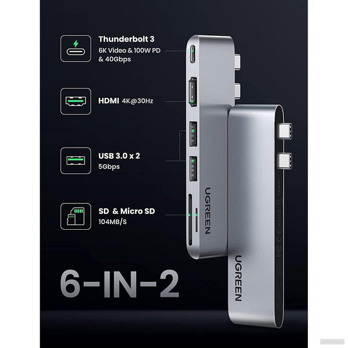 Ugreen USB-C adapter za MAcBook Air/Pro M1 2020 2019 2018 s 4K HDMI-PRIROCEN.SI