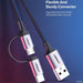 Ugreen USB-A na Micro USB + USB-C kabel pleten 1m-PRIROCEN.SI
