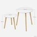 SONGMICS miza za dnevni prostor 45x50x45cm bela, 2kosa, LET07WN-PRIROCEN.SI