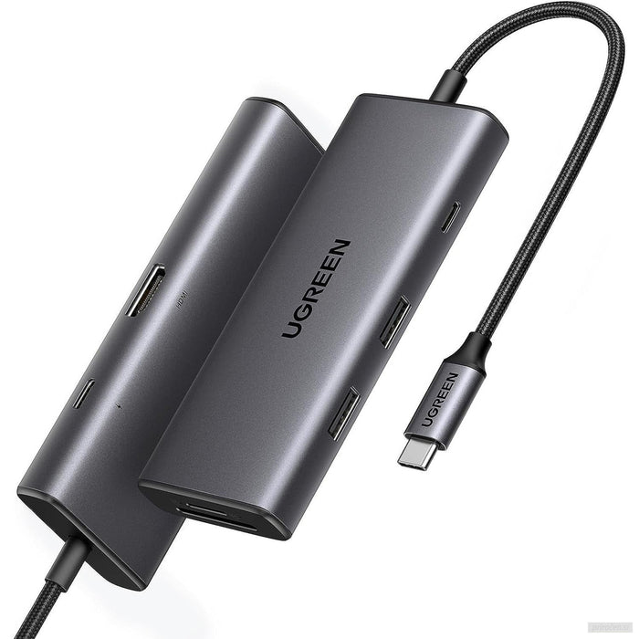 Ugreen 7v1 USB-C Hub (10Gbps USB 3.2, 4K@30Hz HDMI)-PRIROCEN.SI