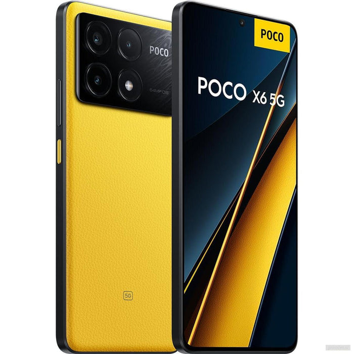 POCO X6 Pro 5G pametni telefon 12/512GB, rumena, vegansko usnje-PRIROCEN.SI
