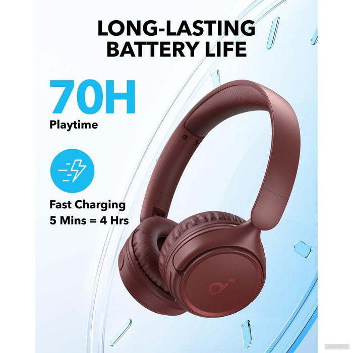 Anker Soundcore H30i naglavne Bluetooth slušalke, rdeče-PRIROCEN.SI