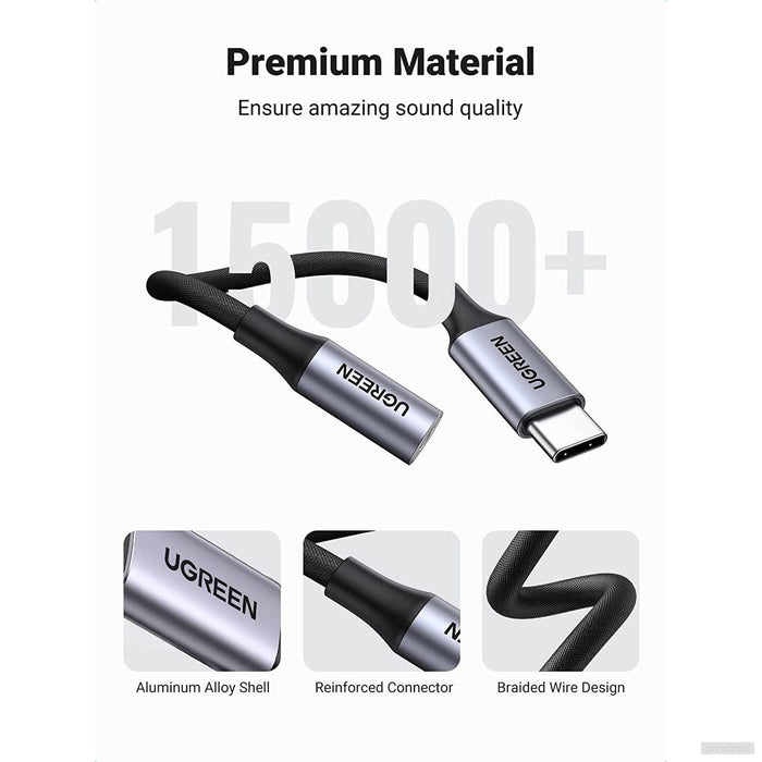 UGREEN USB-C na 3.5 mm avdio adapter za iPad Pro, Samsung...-PRIROCEN.SI