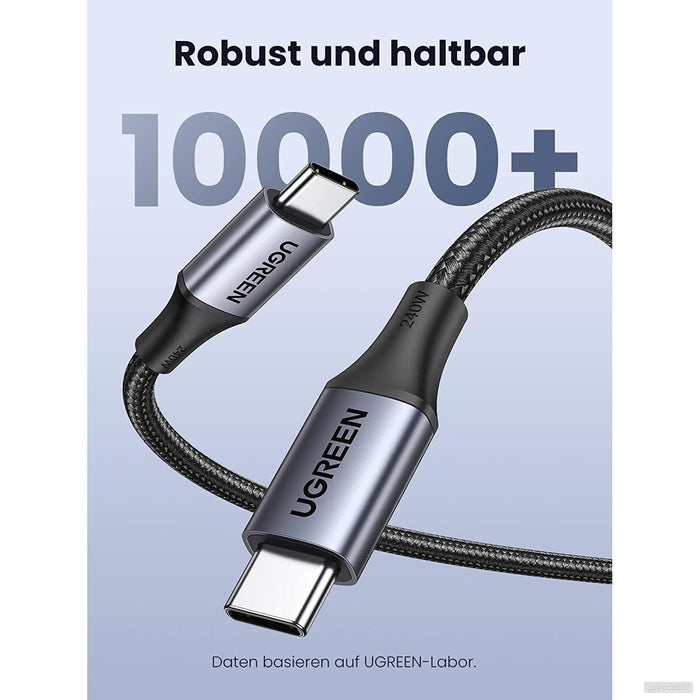 UGREEN 240W USB-C v USB-C polnilni kabel, 2M-PRIROCEN.SI