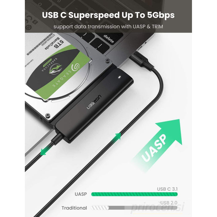 Ugreen USB 3.0 na SATA Adapter za 2.5“-PRIROCEN.SI