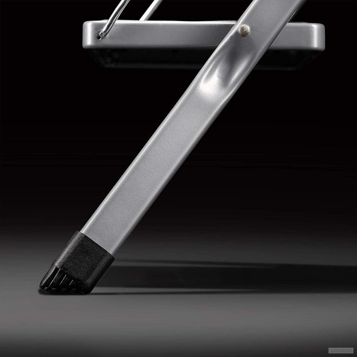 VonHaus zložljiva 2-polična jeklena lestev-PRIROCEN.SI