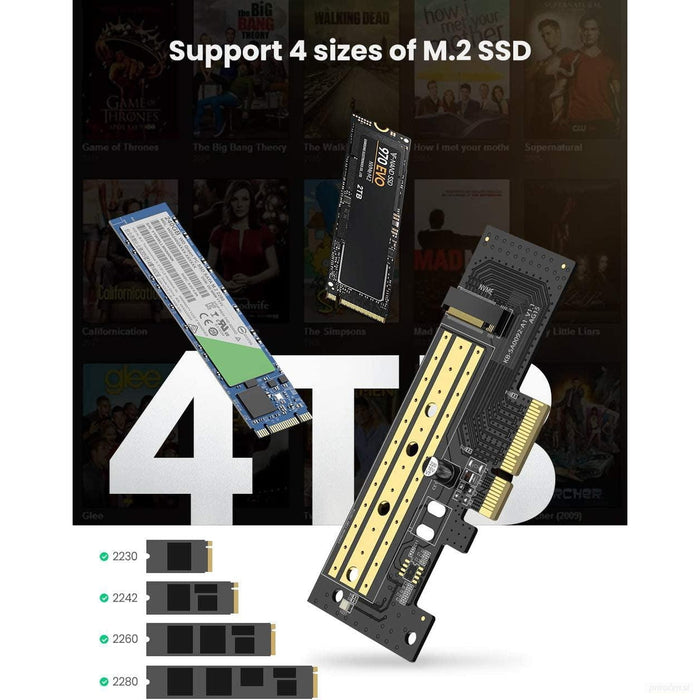 Ugreen M.2 PCIe NVME na PCIe 3.0 x4 x8 x16 adapter - box-PRIROCEN.SI