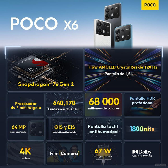 POCO X6 5G pametni telefon 8/256GB, črn-PRIROCEN.SI