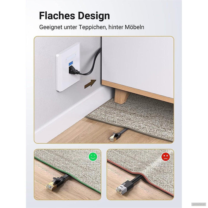 Ugreen Cat7 RJ45 ploščat mrežni kabel 2m-PRIROCEN.SI