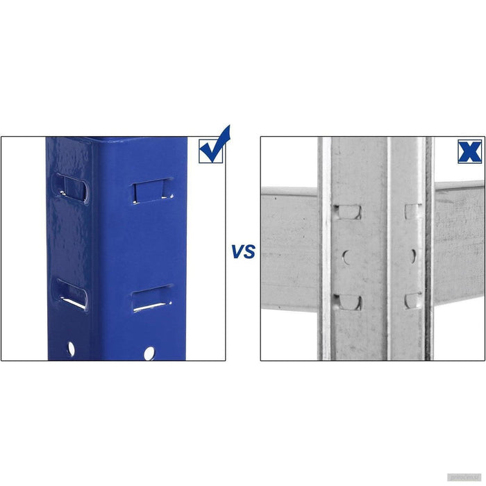 SONGMICS Regal 150 x 75 x 30 cm rjavo-moder,GLR30Q-PRIROCEN.SI