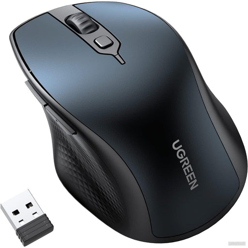 Brezžična miška UGREEN Bluetooth 5.0 in 2,4 Ghz z USB sprejemnikom s 5 gumbi za MacBook, PC, namizni računalnik, Chromebook-PRIROCEN.SI