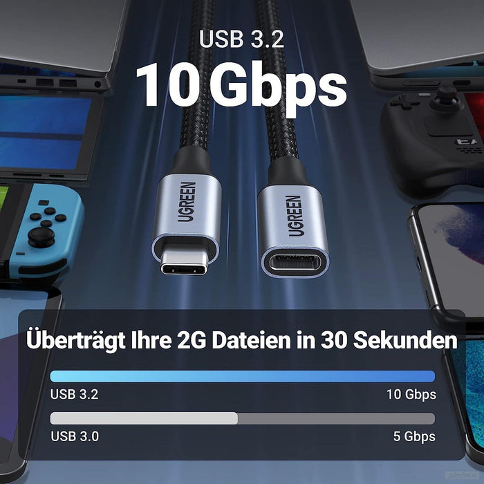 Ugreen USB-C podaljšek, 0,5M - PolyBag-PRIROCEN.SI