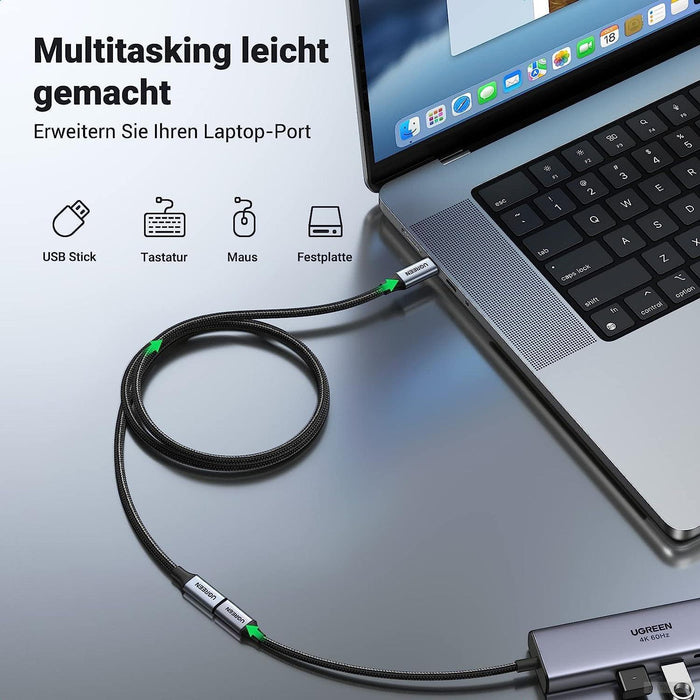 Ugreen USB-C podaljšek, 0,5M - PolyBag-PRIROCEN.SI