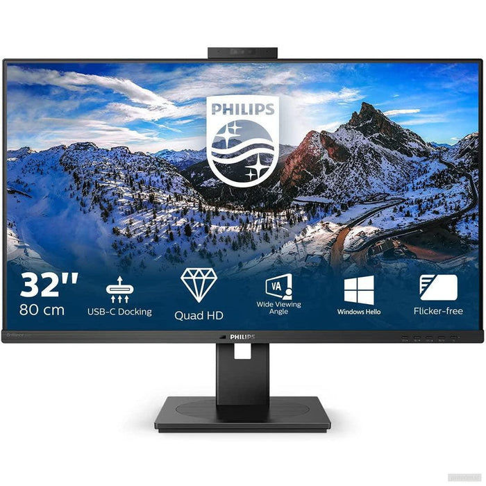 Philips 326P1H 31,5" IPS QHD monitor z USB-C "docking" postajo za prenosnik in vgrajeno webkamero-PRIROCEN.SI