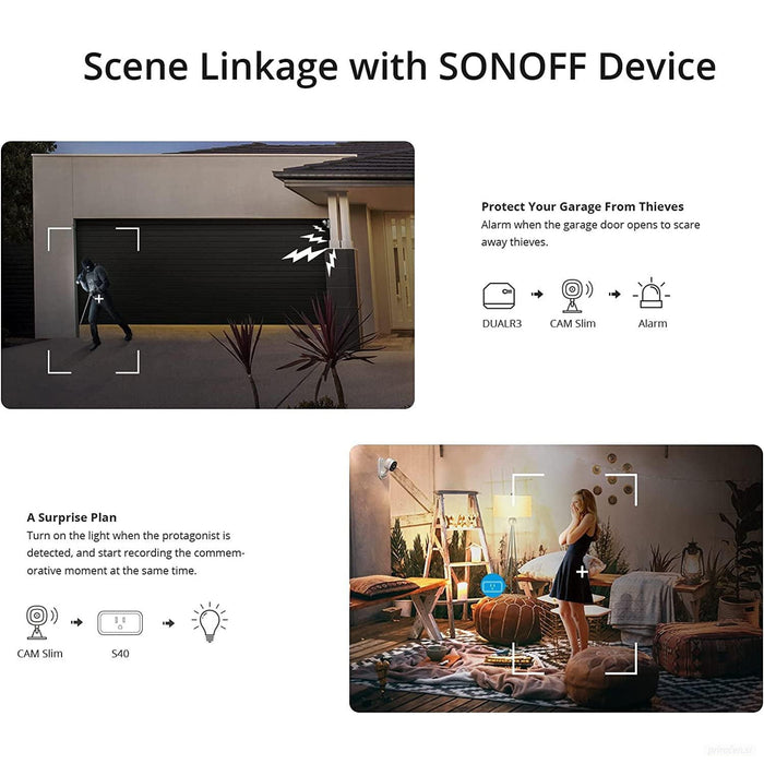 SONOFF notranja videonadzorna kamera S-CAM, 1080P, Wi-Fi-PRIROCEN.SI