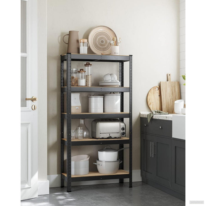 SONGMICS Regal 30 x 75 x 150 cm rjavo-črna,GLR030B21-PRIROCEN.SI