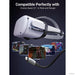 Ugreen kotni USB-C 60W kabel združljiv z Oculus Quest 2/ Pico 4 in PC/Steam VR, za slušalke VR in igranje, 5M-PRIROCEN.SI