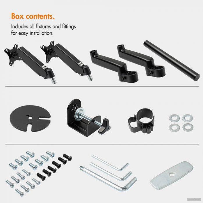 VonHaus dvojni nosilec za monitor do diagonale 32'', plinski drog POŠKODOVANA EMBALAŽA-PRIROCEN.SI