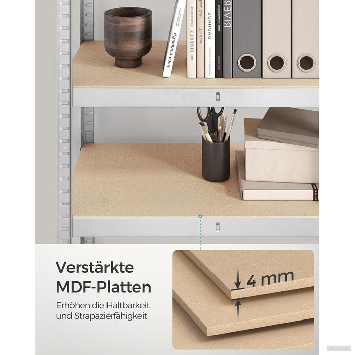 SONGMICS Regal 30 x 75 x 150 cm rjavo-srebrn, GLR030E01-PRIROCEN.SI