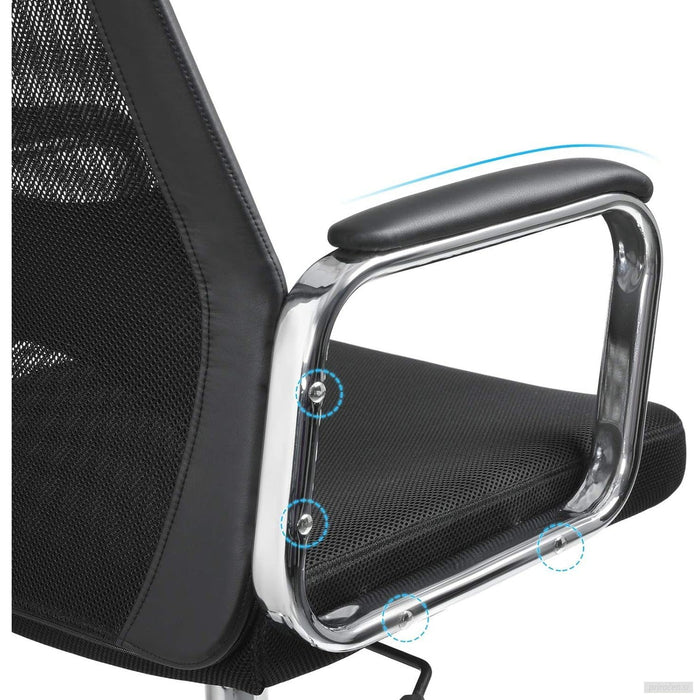 SONGMICS pisarniški stol črn OBN33BK-PRIROCEN.SI