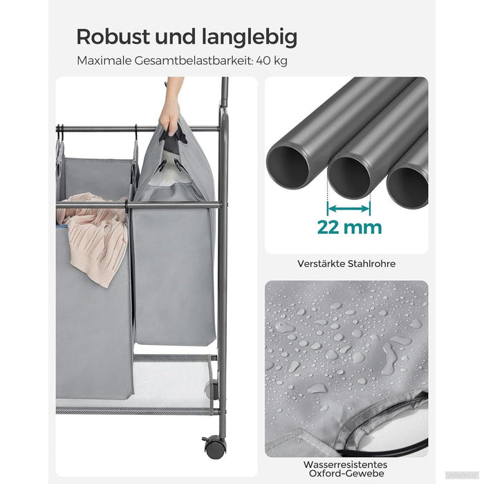 SONGMICS Košara za perilo s 4 predelki RLS44GS-PRIROCEN.SI