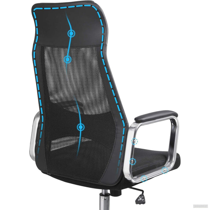 SONGMICS pisarniški stol črn OBN33BK-PRIROCEN.SI