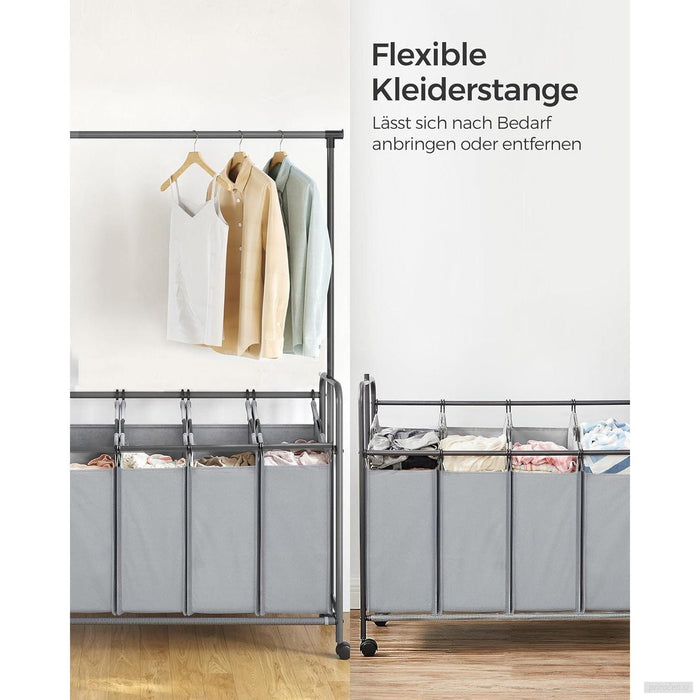 SONGMICS Košara za perilo s 4 predelki RLS44GS-PRIROCEN.SI