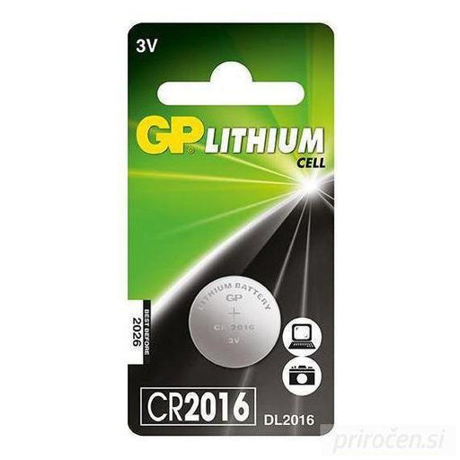 GP baterija CR2016, 1kos-PRIROCEN.SI