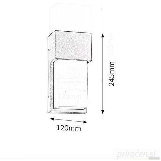 RABALUX zunanja stenska svetilka LEEDS 1xE27 230V IP44 - ZADNJI KOS-PRIROCEN.SI
