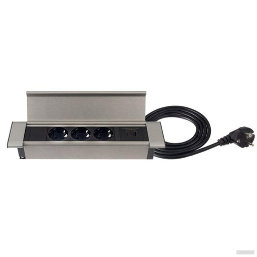 Vgradna vtičnica FLAT BOX 3x 220V + 1x USB-A + 1x USB-C-PRIROCEN.SI