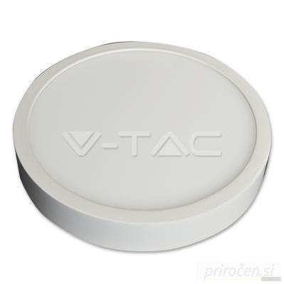 V-TAC LED panel 12W, nadgradni, okrogel-PRIROCEN.SI
