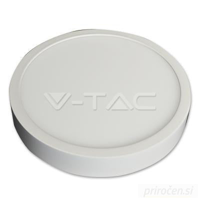 V-TAC LED panel 12W, nadgradni, okrogel-PRIROCEN.SI