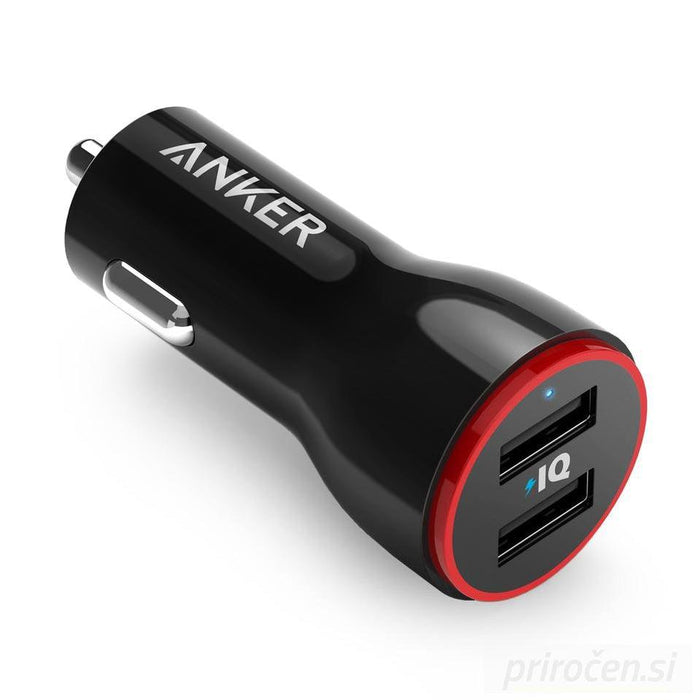 Anker PowerDrive 2 24W 2-portni avto polnilec-PRIROCEN.SI